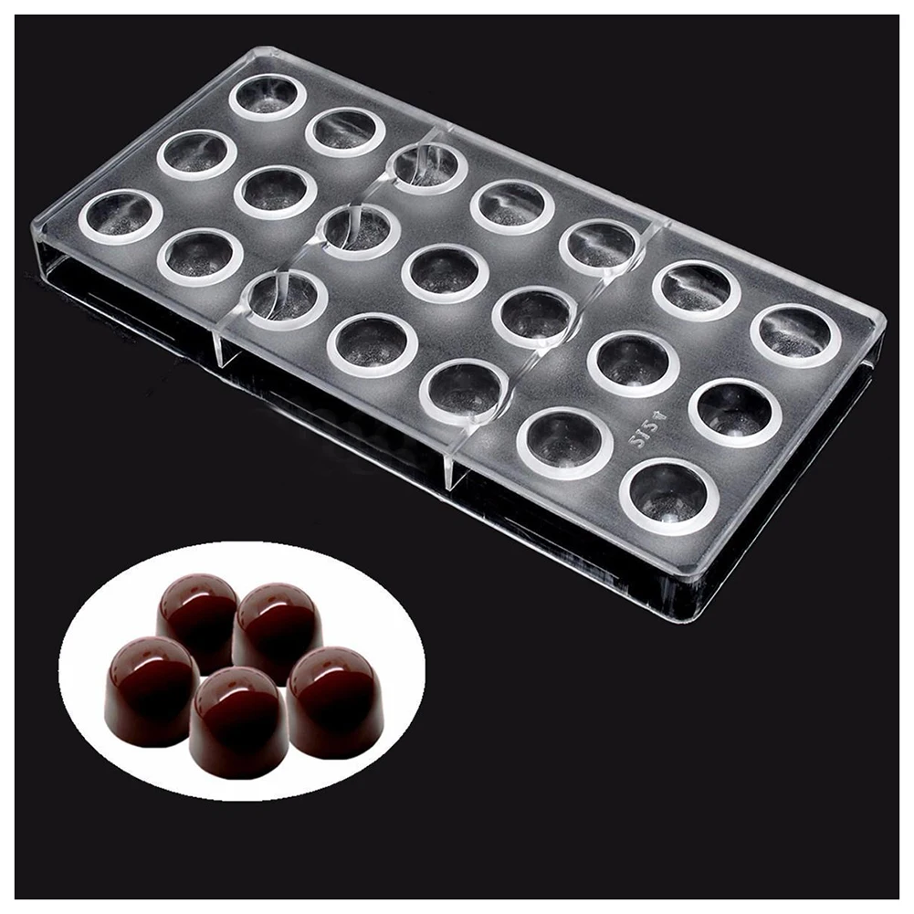 

Practical 21 Bell Shaped Clear Polycarbonate Mould Chocolate Jelly Candy Mold Tray New