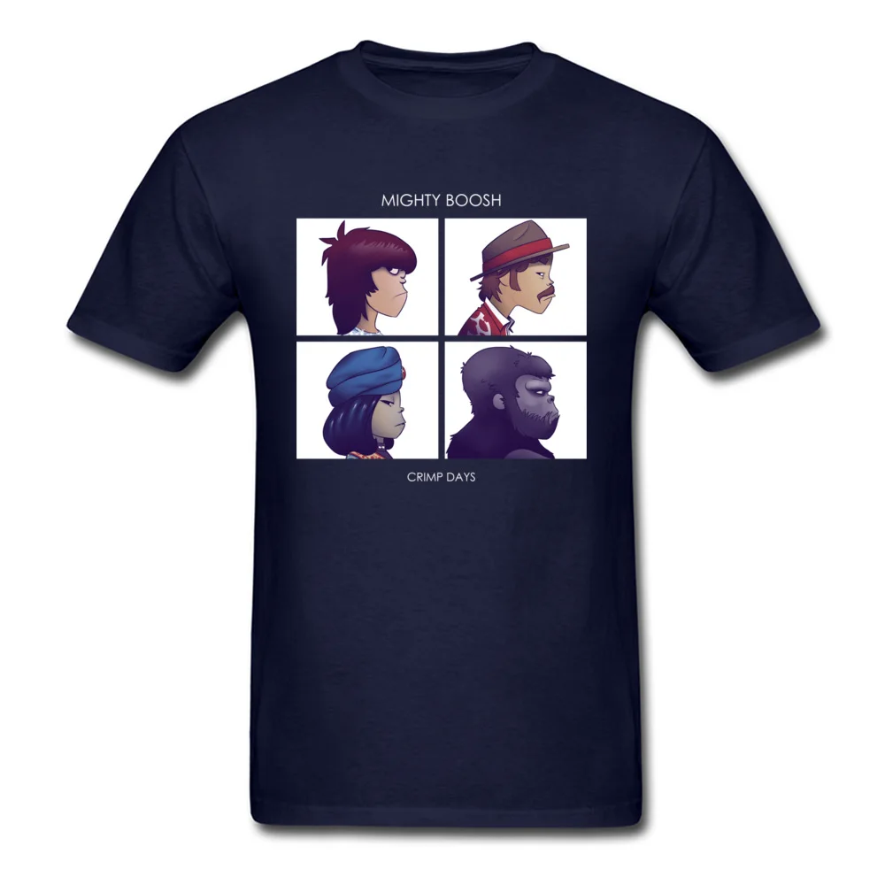 Round Neck crimp days 5725 Pure Cotton Men's T-shirts Print Short Sleeve Tops & Tees Special Street Tee Shirt Top Quality crimp days 5725 navy