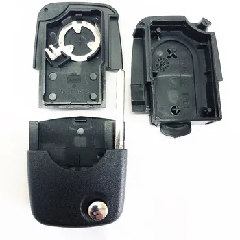 

2 Button Remote Flip Car Key Cover Fob For VW Jetta Touran Golf 5 6 Passat B5 B6 Polo Bora Touran Key Shell 1616 Battery Holder