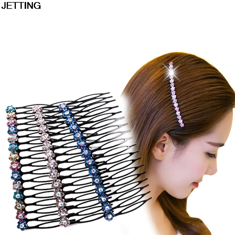 Buy 1pcs Pretty Rhinestone Hair Comb Clips Fashion
