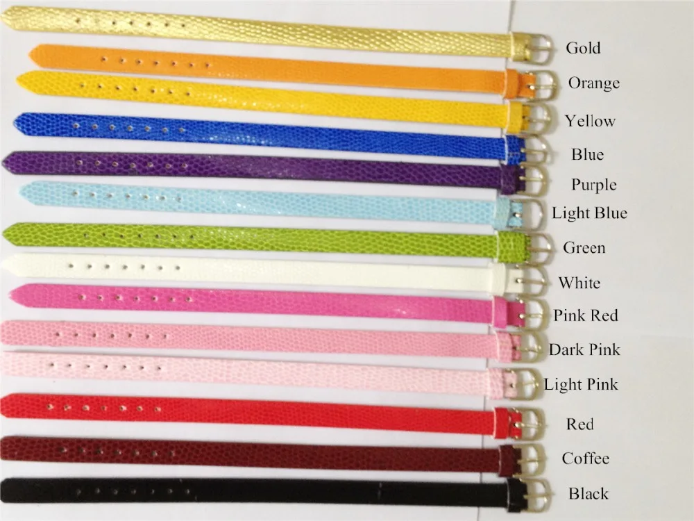 Распродажа 10 мм из искусственной кожи Змеиный браслет браслеты DIY Шарм Wristand Fit 10 мм слайд талисманы WB01-2