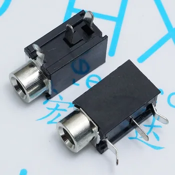 

PJ - 316 headphone socket 3.5 audio socket pin light three feet hole mother headphones sound quality