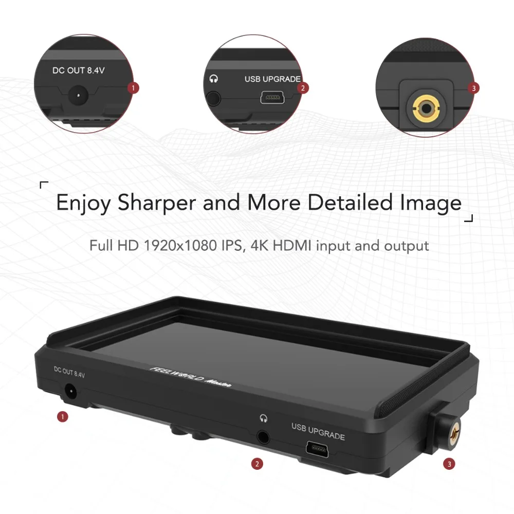 FEELWORLD Master Новая серия MA6P 5," накамерный монитор 1920x1080 4K HDMI вход/выход для Gimbals Zhiyun Crane 2 зеркалок