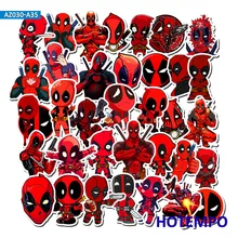 35pcs Marvel Deadpool Super Hero Stickers for Mobile Phone Laptop Luggage Suitcase Guitar Skateboard Bicycle Decal Stickers 35pcs Marvel Deadpool Super Hero Stickers for Mobile Phone Laptop Luggage Suitcase Guitar Skateboard Bicycle Decal Stickers