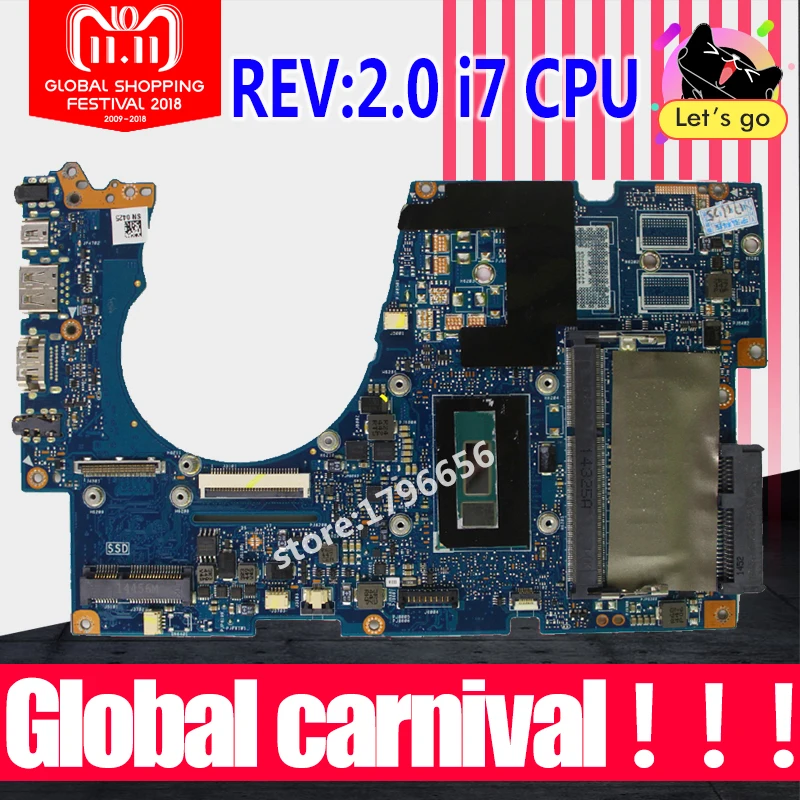 UX303LA Motherboard REV2.0 I7 For ASUS UX303LN UX303 UX303L UX303LNB laptop Motherboard UX303LA Mainboard UX303LA Motherboard UX303LA Motherboard REV2.0 I7 For ASUS UX303LN UX303 UX303L UX303LNB laptop Motherboard UX303LA Mainboard UX303LA Motherboard