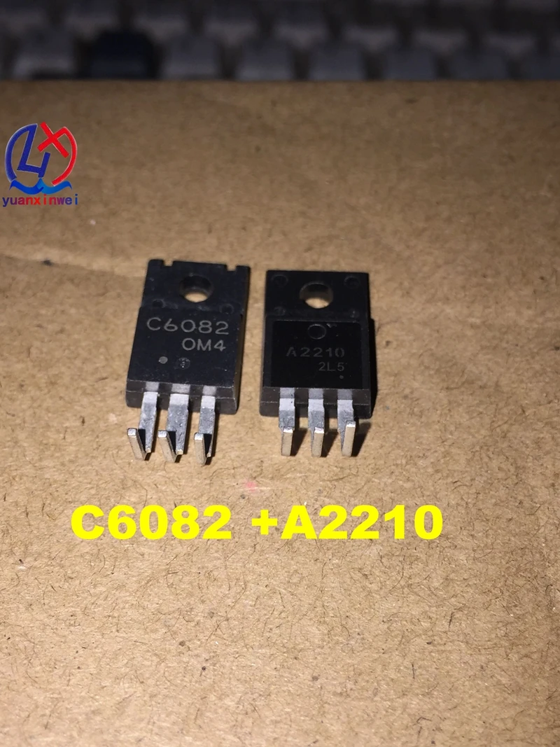 10PCS 5Pairs A2210 TO-220F C6082 5pcs 2SA2210 + 2SC6082 printer the tube new original | Электроника