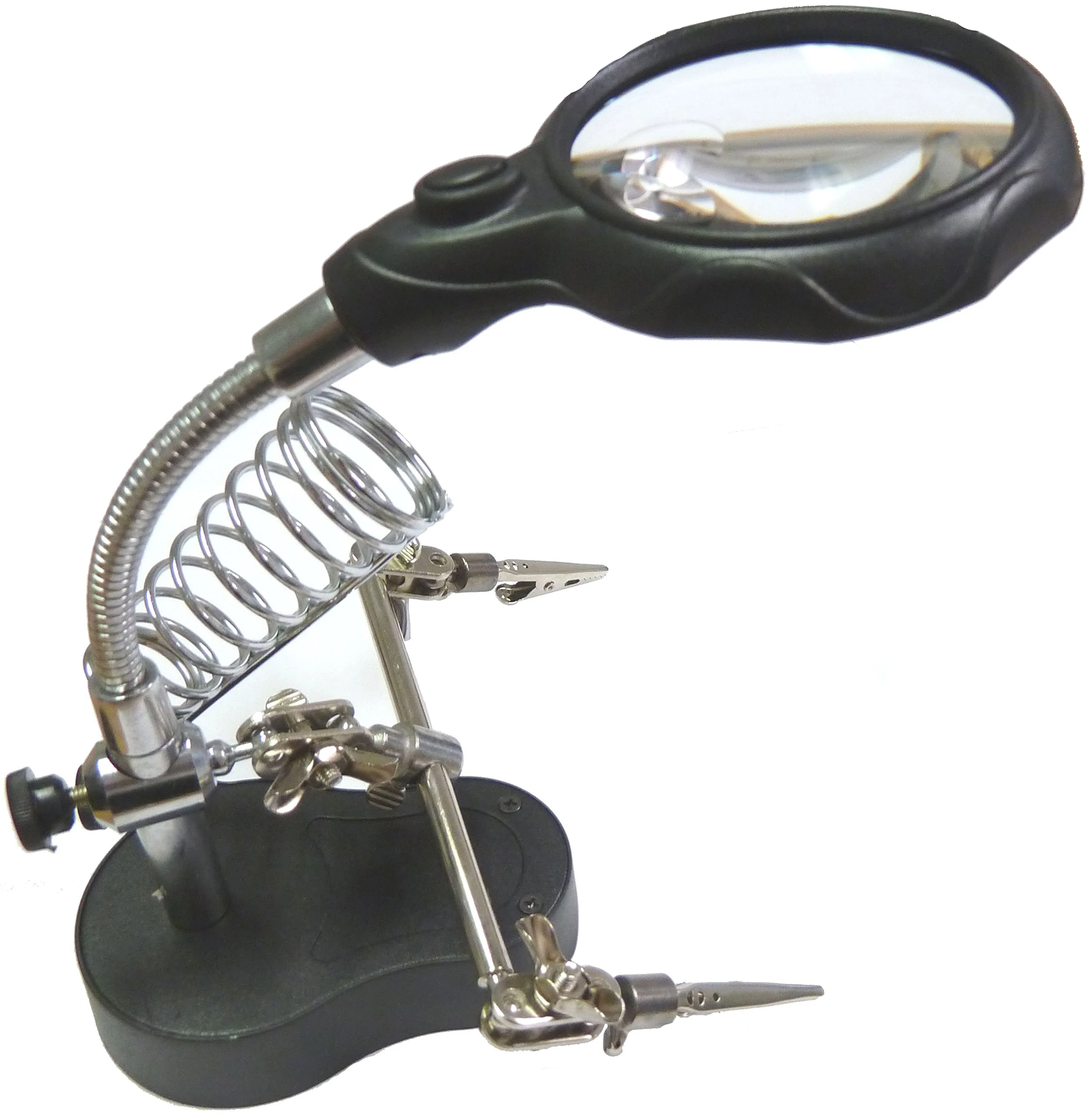

New 3.5x12x 3rd Helping Hand Magnifying Soldering LED Iron Stand Lens Magnifier