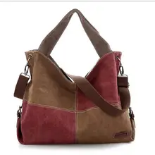 Canvas Bag WomenShoulder Bag Fashion Able Casual Student School Bag Women Handbag Large Capacity Fashion Wild Retro Portable Bag
