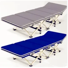 Новинка 25 мм Толстая загрузка трубки 200 кг 10 секунд складные офисы siesta кровать хорошая прочность Открытый лагерь кровать для одинокого человека