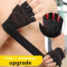 Training Sport Fitness Gloves M-XL  Gym Weights Gloves  Weight Lifting Glove Body Building Hand Half Finger Riding Gloves