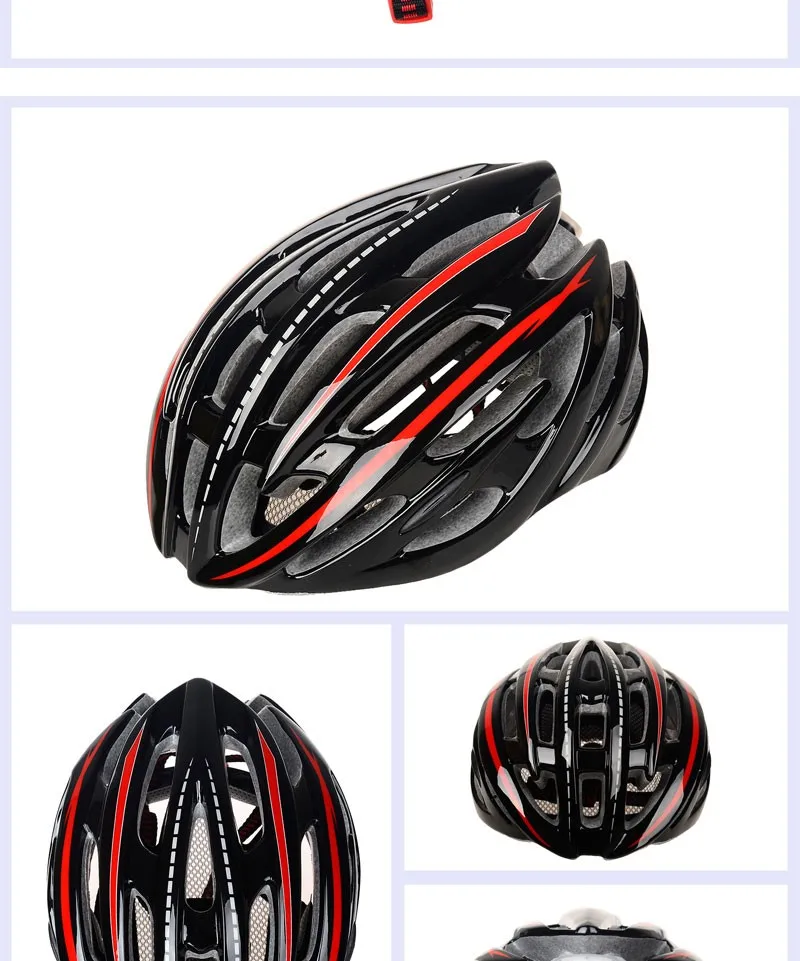 5Brand bicycle helmets 220g Ultralight LED Road Bike Helmet MTB Cycling Helmet 54-59cm Casco Ciclismo