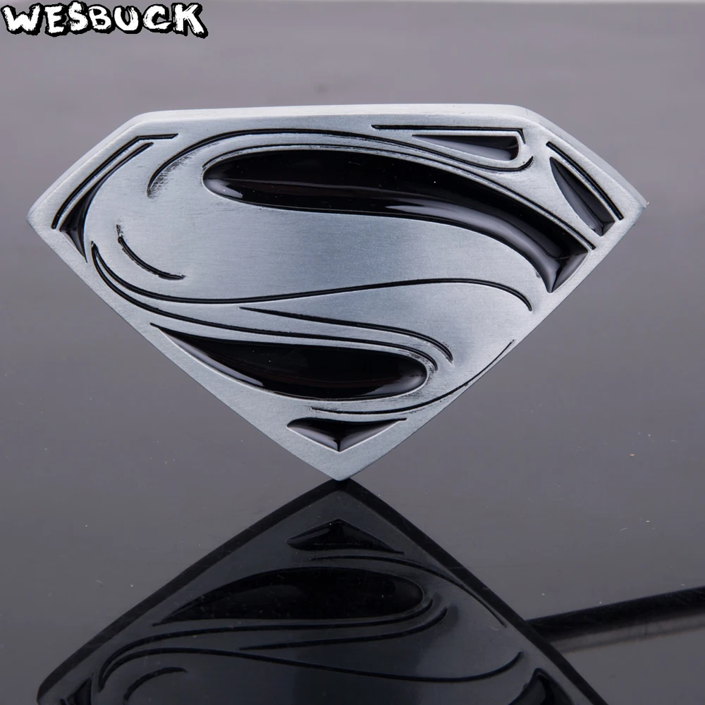 

Retail 2017 WesBuck New Style Batman Superman Pattern Belt Buckle Metal For 4cm Wide Belt Fashion Mens Womens Jeans Accessories