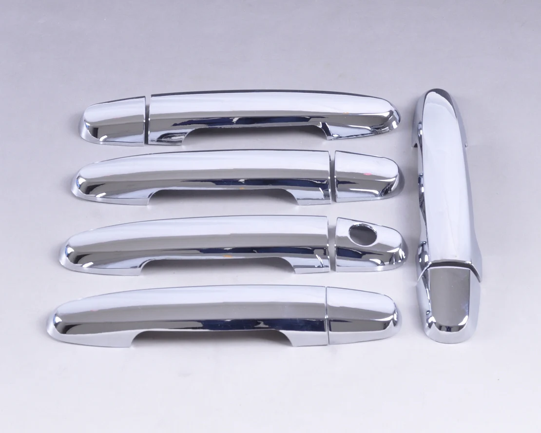 CITALL 10Pcs Car Styling Chrome Door Handle Cover Trim Moldings for