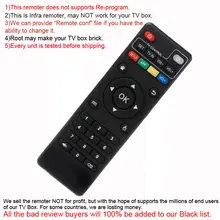 IR Infra Remote Controller replacement for Android TV boxes Amlogic S905 S905x S912 Rockchip Allwinner T95N MXQ MXQpro MXQplus