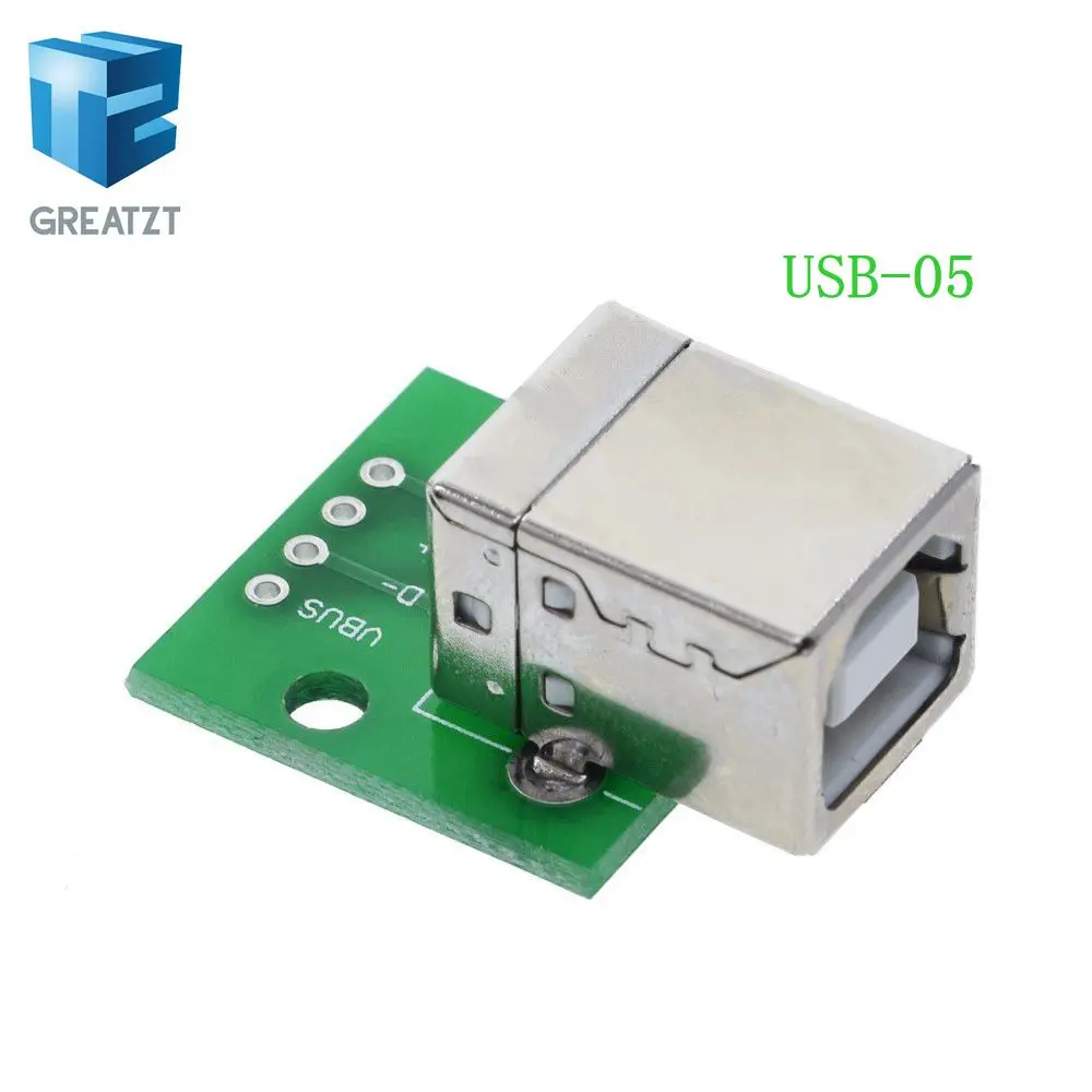 10 шт. Micro USB к DIP-адаптер 5pin разъем типа B pcb конвертер pinboard 2.54 - Цвет: USB-05