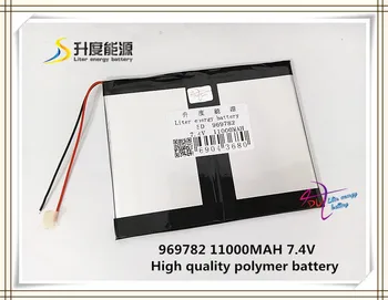 

7.4V 11000mAH 969782 ( polymer lithium ion / Li-ion battery ) for tablet pc power bank GPS cell phone speaker