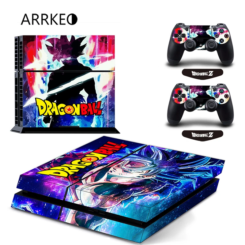 Виниловый чехол ARRKEO Dragon Ball Super Son Goku наклейка на кожу для Sony PS4 PlayStation консоль и 2