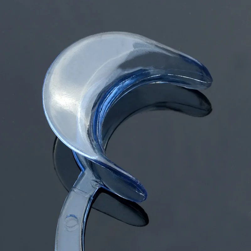 AZDENT 50 шт. c-образный маленький, средний, большой роторасширитель прозрачный синий отбеливание зубов интраоральный Ретрактор для щек, губ зубной лоток