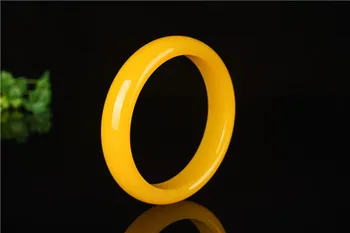 

Xinjiang Natural Gold Silk Jade Dragon Jade Bracelet Women's Chicken Oil Yellow Ice Through Topaz Bracelet qb07#