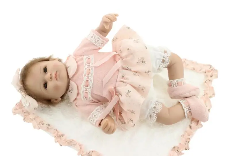 Силиконовые игрушки reborn baby doll для девочек, реалистичные 1" reborn babies play house игрушки для малышей подарок на день рождения для девочки brinquedos