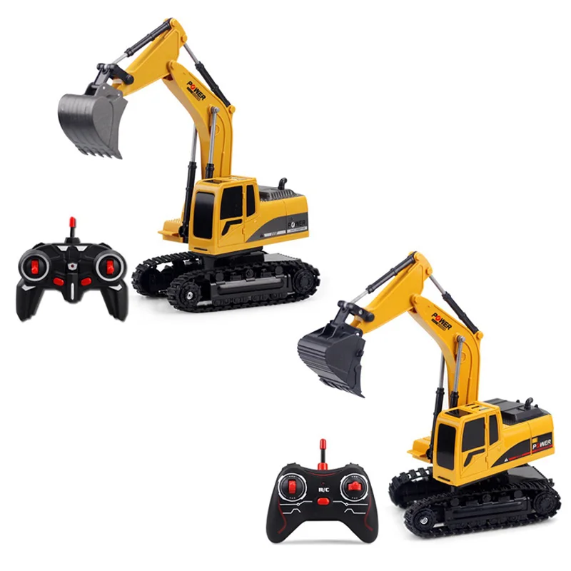 2.4Ghz 6Ch 1:24 Rc Excavator Mini Rc Truck Rechargeable Simulated Excavator Gift Toy For Kids 2.4Ghz 6Ch 1:24 Rc Excavator Mini Rc Truck Rechargeable Simulated Excavator Gift Toy For Kids