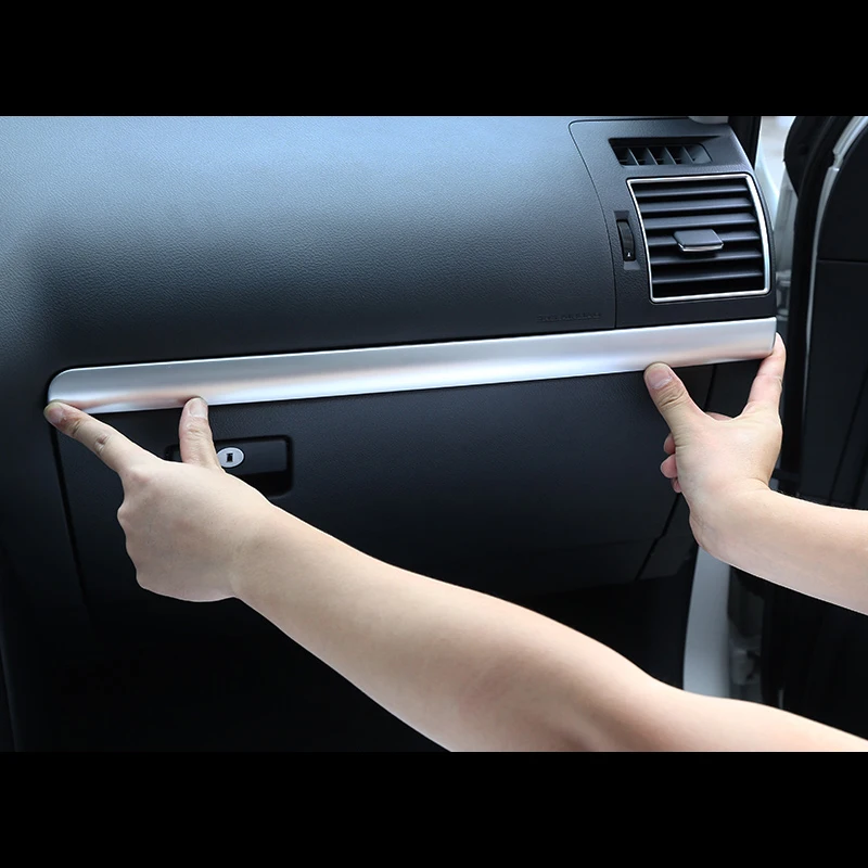 ABS Matte Wood Inner Front Dashboard Center Control Cover Trim For