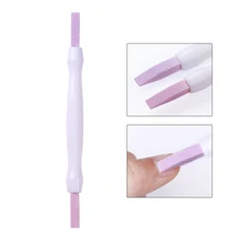 

1Pc Double-ended Nail Files Buffer Cuticle Remover Trimmer Pusher Quartz Scrubs Stone Pen Manicure Files Pedicure Nail Care Tool