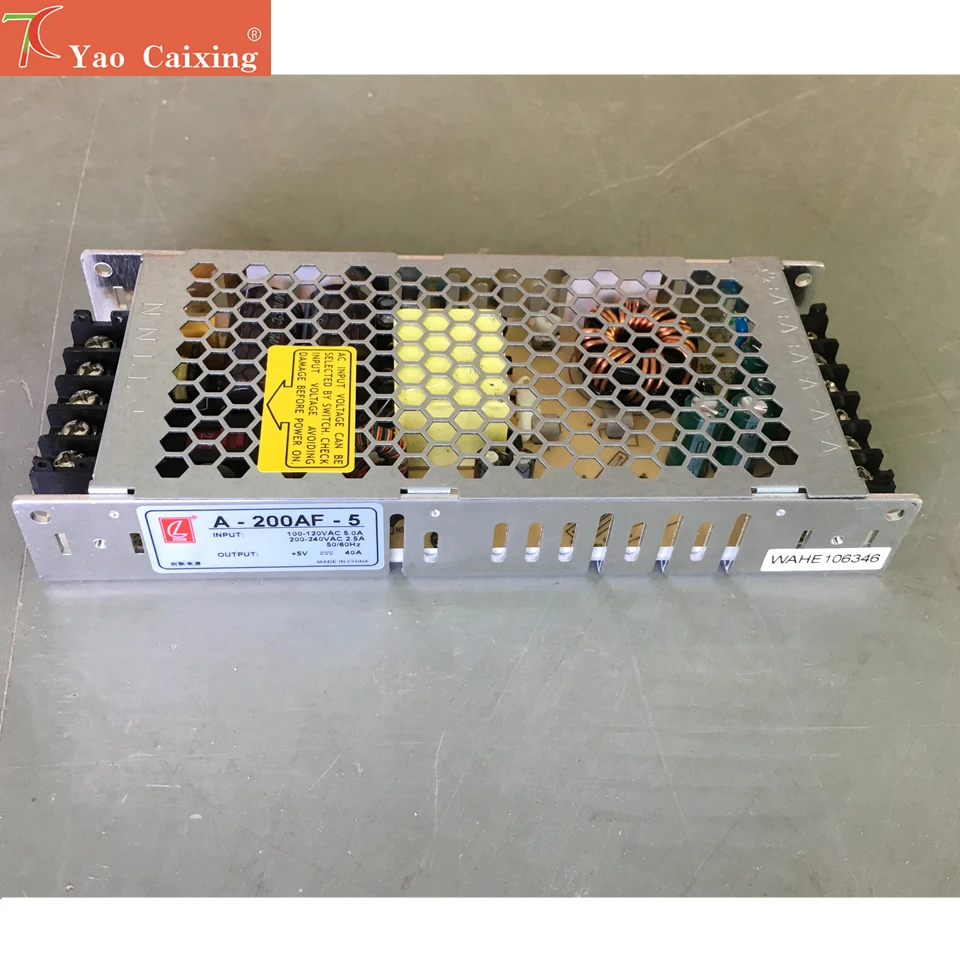Блок питания 5v40a200w переключатель 110 В/220 В светодиодный экран контроль p2 p2.5 p3 p4 p5 p6