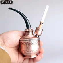 Mling 1 шт. популярная бутылка водопровод портативный мини кальян курительные трубки для табака подарок Здоровья Металлический Трубчатый фильтр