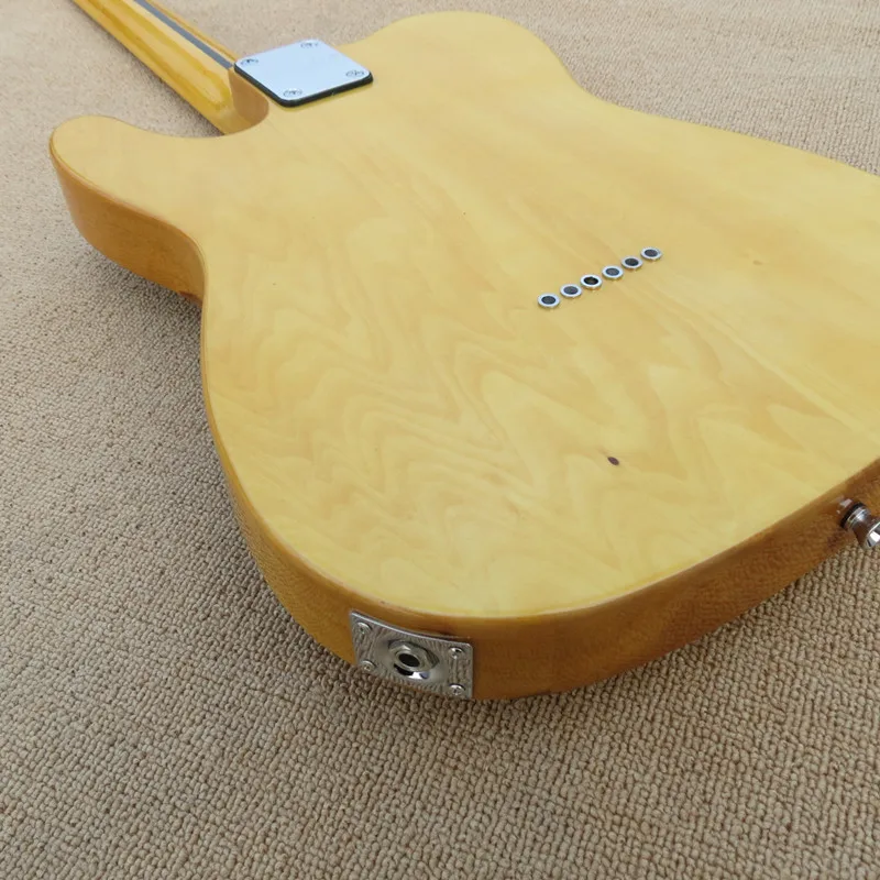 Фабрика custom shop новинка telecaster Желтое дерево кленовый гриф 6 струнная электрогитара