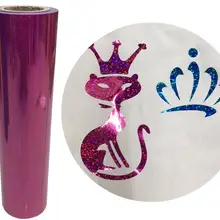 1 лист 1" x 20"/25 см x 50 см лазерная голограмма радуга теплопередача виниловая Футболка железа на HTV фильм