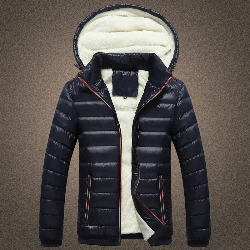 2016 Hot Plus Size M 4XL Thick Warm Slim fit mens Down jacket Top