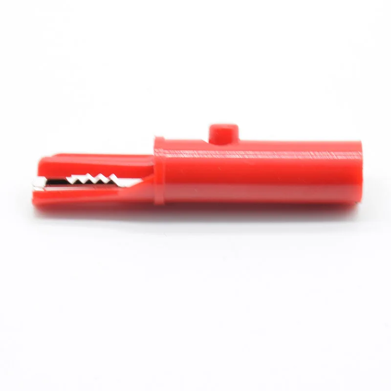 AK10 professional multimeter COMPLY HIRSCHMANN 4mm red black push button type full protective alligator clips 2Pcs