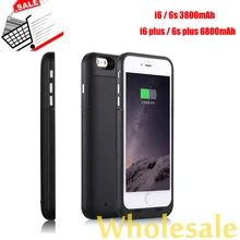 3800/6800mAh For iPhone 6 6s Plus Power Case Mobile Charger Cover Backup Battery Pack Extend Battery Case for iPhone 6