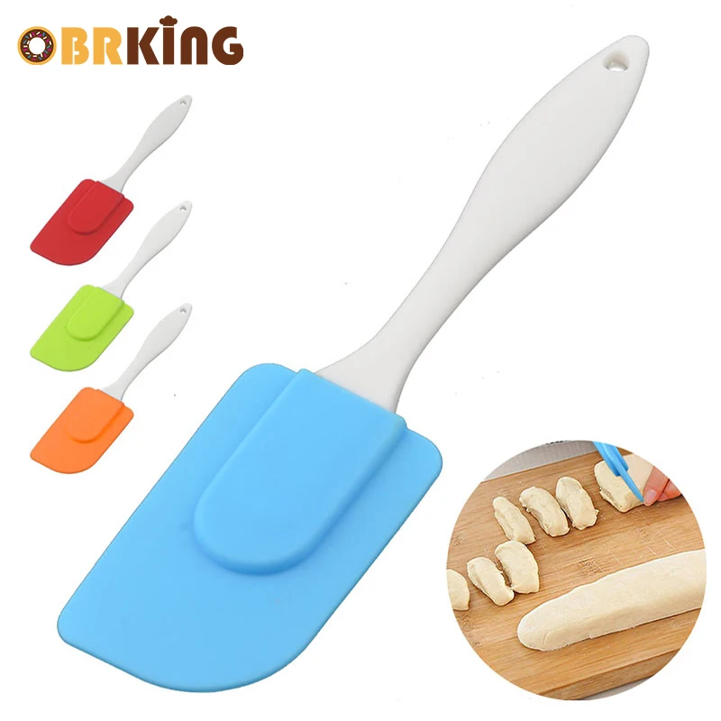  OBRKING 1Pcs Silicone Cake Cream Butter cookie pastry Spatula Heat Resistant Multifunctional Baking