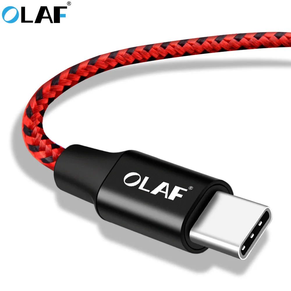 OLAF 3 м USB Type C кабель для Xiaomi Redmi Note 7 USB-C Быстрая зарядка Type-C Samsung Galaxy S9 S8 Plus S10 |