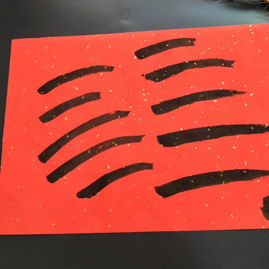 A3/A4 печать красный Рисовая бумага с золотой фольги китайская живопись каллиграфия Сюань Бумага для свадебные приглашения Бумага-cut