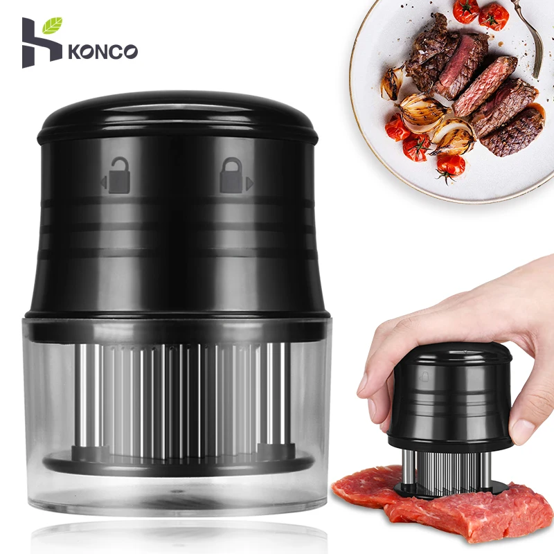 

KONCO Professional 56 Stainless Steel Needle Meat Tenderizer Beef Tender Beef Meat & Poultry Tools Sharp Blades Steak Tender