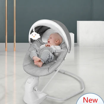 

Fashion Baby Electric Rocking Chair Bouncer Musical Swing with Plug Adapter
