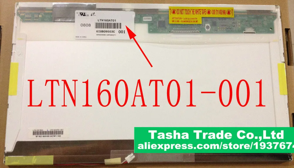 

LTN160AT01 Matrix CCFL Backlight 1366*768 WXGA Laptop LCD Screen LED Display