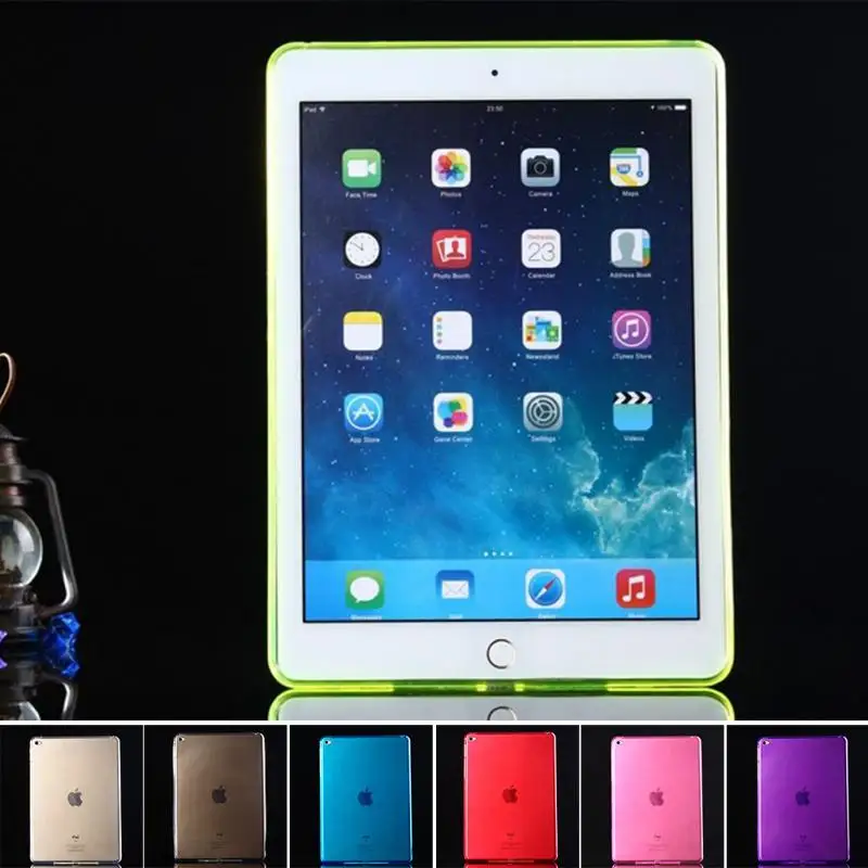 

Essential Soft TPU Transparent Tablet Scratch-retardant Back Cover Case for iPad 6 air2