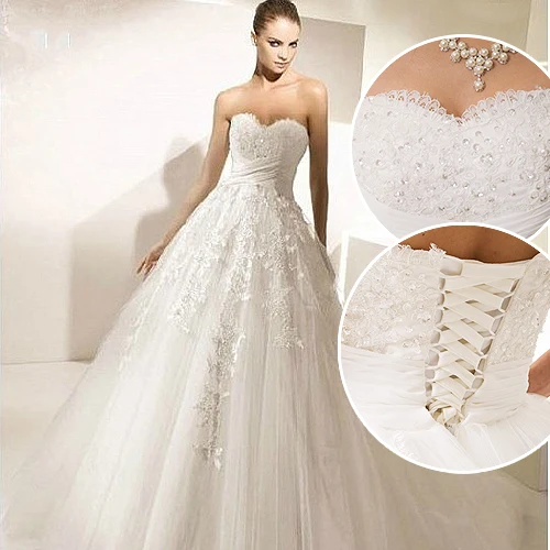 2013 spring wedding dress, tube top wedding dress, fashion slim train wedding dress FREE
