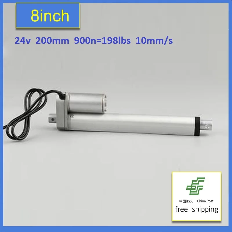 

Free Shipping Hot !most competitive24v micro linear actuator 200mm stroke electric linear actuator motor, thrust 900n
