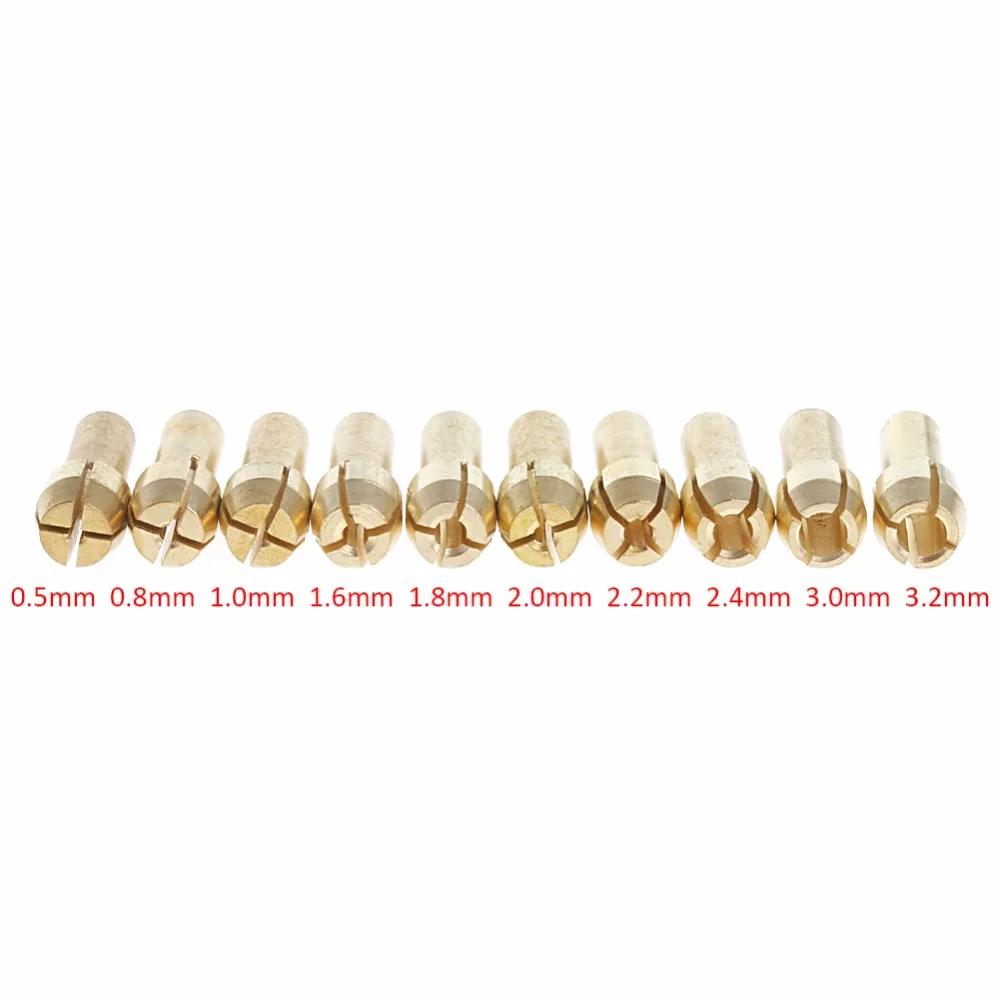 10 шт. медные зажимы для дрели 0 5 3 2 мм|for dremel tool|collet chuckbrass collet |