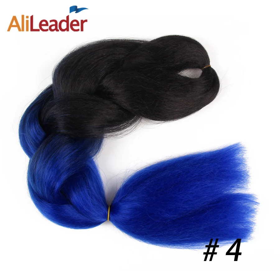 AliLeader чистый цвет и Омбре косички волос 1B 2 4 27 33 613 99J серый розовый синтетические волосы Jumbo косички для наращивания 2" 100 г - Цвет: P8/613