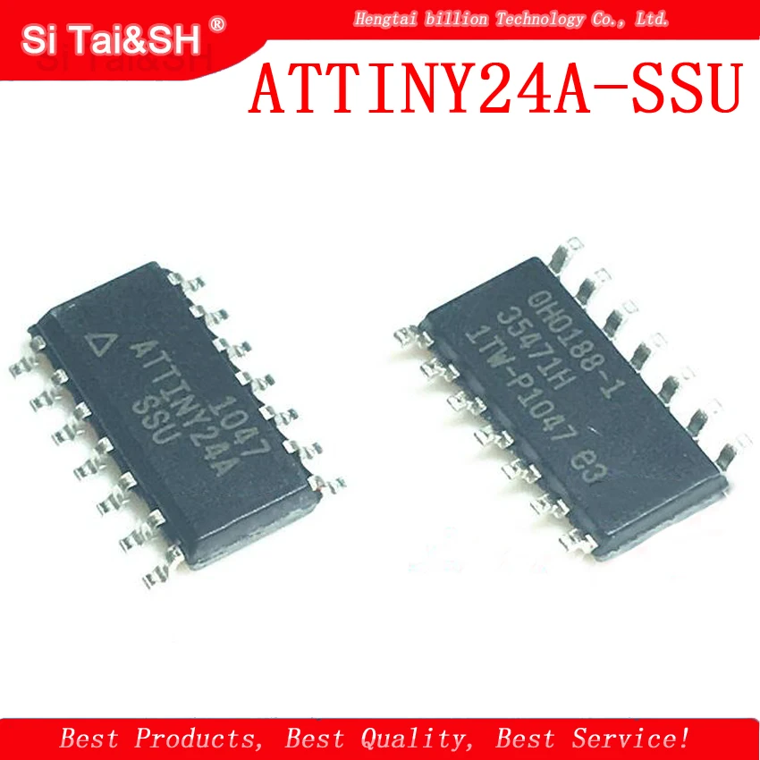 

2pcs/lot ATTINY24A-SSU SOP-14 ATTINY24 ATTINY24A MCU chips 8-bit microcontroller chip - MCU