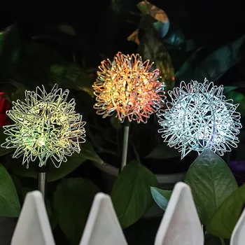 

New Hot 4 Pieces Solar Dandelion Landscape Light Multi-Color Solar Garden Outdoor Lights