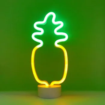 

TONGER pineapple Neon Sign Light Holiday Xmas Party Wedding Decorations Kids Room Night Lamp Home Wall Decor