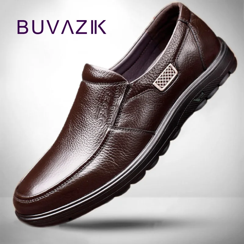 

BUVAZIK Mens Shoes Casual Fashion Flat Man Shoes Leather Genuine Zapatos De Hombre High Quality Breathable y Men Loafers