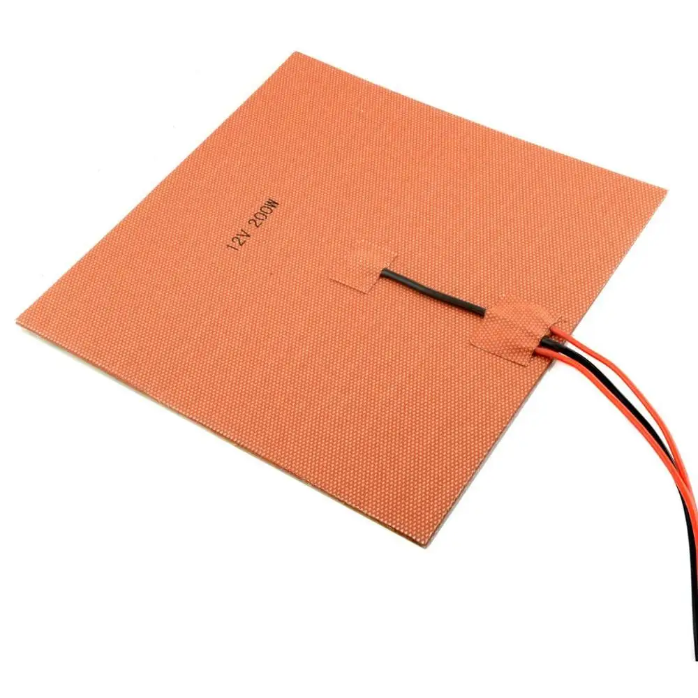 

High Quality 12V 200W Silicone Heater for 3D Printer Heated Bed Print Surface, Upgrade Prusa i3 or Other Reprap